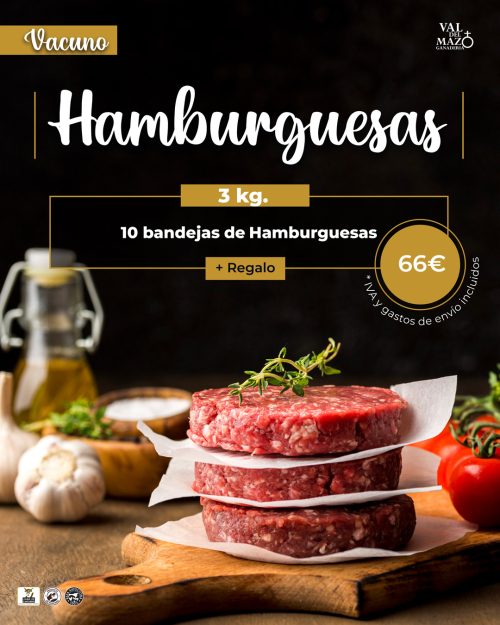 VACUNO | Lote hamburguesas 3kg